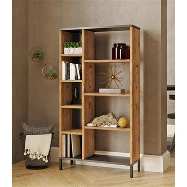 Nowoczesny i współczesny regał z drewna